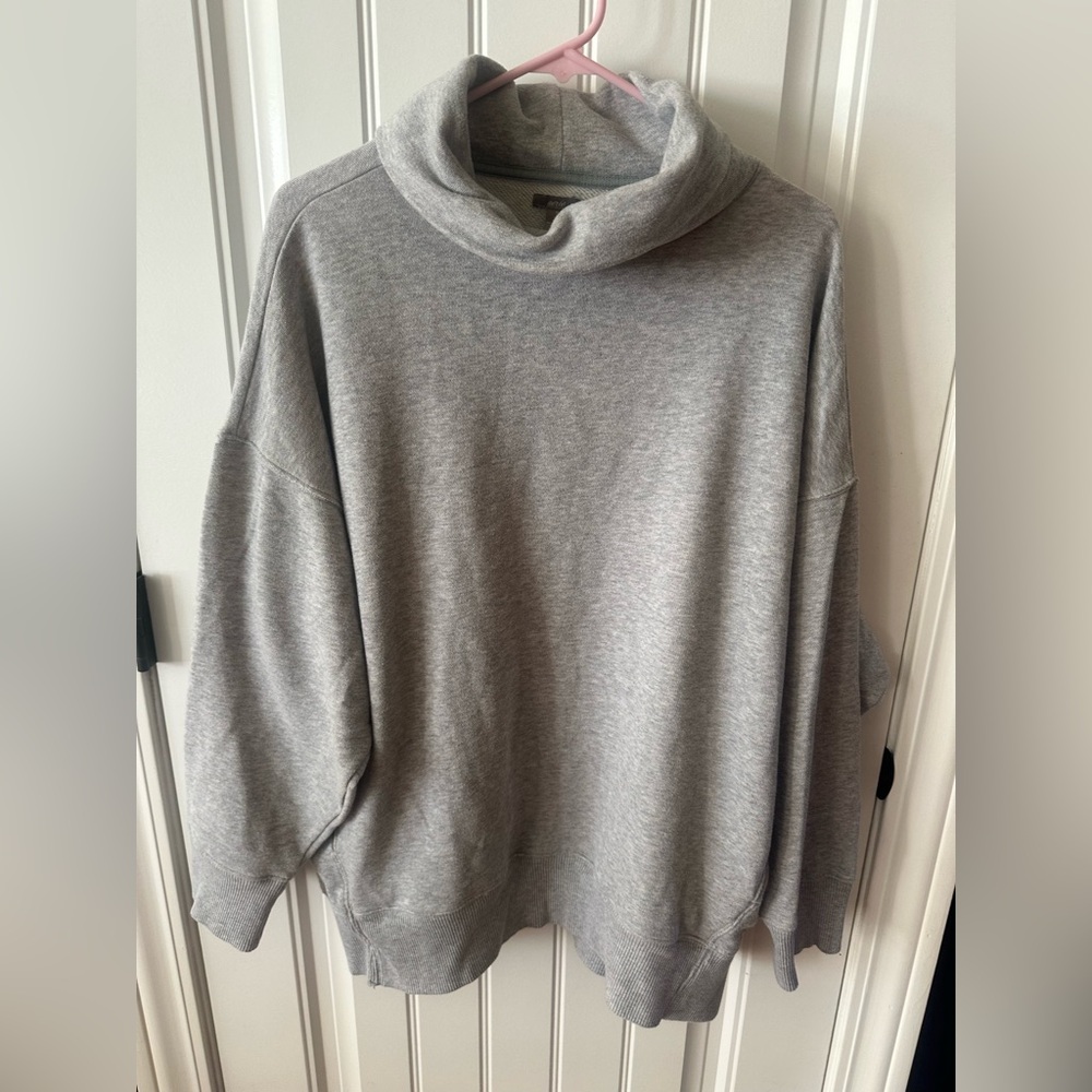Aerie Cozy Gray Cowl Neck Sweatshirt